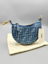 Load image into Gallery viewer, Fendi nano Fendigraphy blue denim top handle - NWT