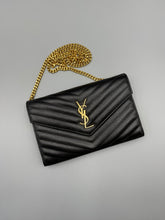 Load image into Gallery viewer, Saint Laurent Cassondre Classic Monogram Medium Chain Wallet