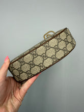 Load image into Gallery viewer, Gucci GG Supreme Monogram Azalea Calfskin Half Moon crossbody on chain