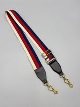 Load image into Gallery viewer, Gucci Striped Guitar strap - adjustable