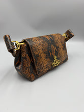 Load image into Gallery viewer, Vivienne Westwood Hazel Medium Shoulder Bag in embossed snake leather with matching wallet