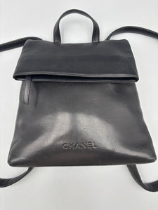Chanel All leather Too handle Backpack