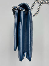 Load image into Gallery viewer, Chanel CC Navy Blue Lambskin Wallet on Chain crossbody