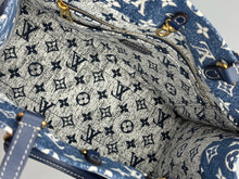 Load image into Gallery viewer, Louis Vuitton OntheGo MM Dark Denim Bleu tote