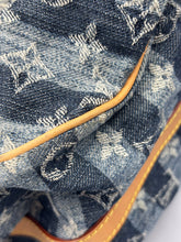 Load image into Gallery viewer, Louis Vuitton cabas denim striped tote with strap