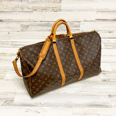 Louis Vuitton Keepall 55 Bandouliere monogram bag with strap