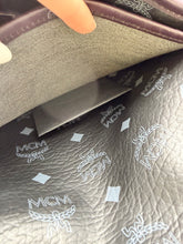 Load image into Gallery viewer, MCM Large Black Visetos Magnum collab tote with pouch