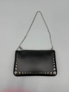 Christian Black loubila studded clutch