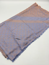 Load image into Gallery viewer, Gucci GG Brown and Blue Scarf