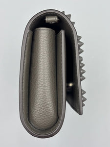 Christian Louboutin Paloma embellished grey wallet on chain