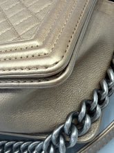 Load image into Gallery viewer, Chanel Old Medium Calfskin Bronze Le Boy bag on chain