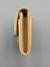 Load image into Gallery viewer, Chanel Caviar Beige flap card wallet