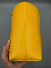 Load image into Gallery viewer, Burberry Calfskin Lizard Embossed Medium London Tote Marigold