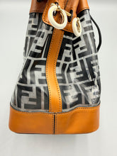 Load image into Gallery viewer, Fendi TPU FF Vitello Aura F is Fendi Grande Mon Tresor Bucket Bag with strap