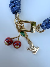 Load image into Gallery viewer, Louis Vuitton x Takashi Murakami Tressage denim bracelet