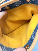 Load image into Gallery viewer, Louis Vuitton Cabas Rayes denim striped tote with strap
