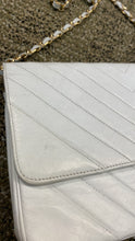 Load image into Gallery viewer, Chanel White Matelasse flap shoulder bag