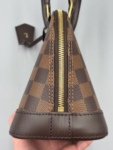 Louis Vuitton Alma BB ebene with strap