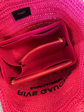 Load image into Gallery viewer, YSL Rive Gauche raffia pink or blue tote