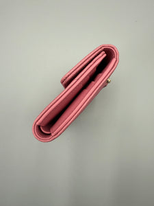 Chanel Trifold Pink Chevron boy wallet