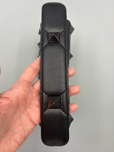 Load image into Gallery viewer, Valentino Nappa Monochrome Medium Roman Stud Shoulder Bag Black on black