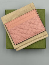 Load image into Gallery viewer, Gucci Pink GG Guccissima card wallet