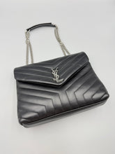 Load image into Gallery viewer, YSL Medium LouLou black with SHW chain bag