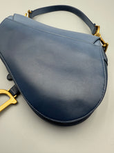 Load image into Gallery viewer, Christian Dior Ombre blue Saddle bag Gold Hardware