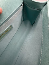 Load image into Gallery viewer, Chanel Tiffany Blue Caviar Medium Boy on chain
