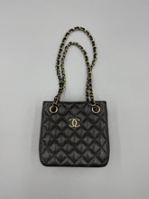 Load image into Gallery viewer, Chanel 22S Caviar Quilted Black Mini Bucket Crossbody Bag