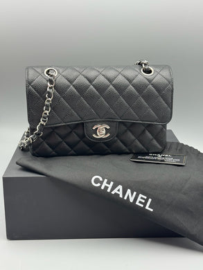 Chanel Black Double Flap Small Quilted Caviar bag