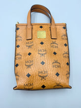 Load image into Gallery viewer, MCM Mini top handle tote with strap