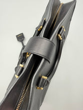Load image into Gallery viewer, Saint Laurent Monogram Cabas Leather Black small tote with strap