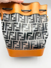 Load image into Gallery viewer, Fendi TPU FF Vitello Aura F is Fendi Grande Mon Tresor Bucket Bag with strap