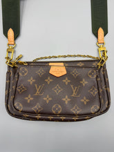 Load image into Gallery viewer, Louis Vuitton Multi Pochette khaki monogram with strap