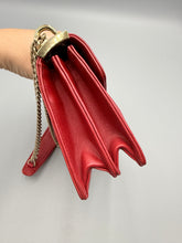 Load image into Gallery viewer, Miu Miu Confidential quilted red bag on chain