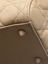 Load image into Gallery viewer, Christian Dior Ultra Matte Monochrome Cannage Medium Lady Dior tote with strap