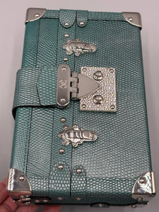 Louis Vuitton exotic Petite Malle trunk crossbody lizard