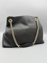 Load image into Gallery viewer, Gucci Black Shoulder on Chain Soho bag Medium