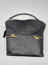 Load image into Gallery viewer, Louis Vuitton Melie Black Empreinte tote with strap