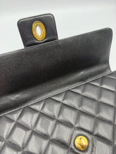Load image into Gallery viewer, Chanel Vintage Top Handle Caviar Black Briefcase quilted
