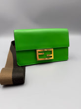 Load image into Gallery viewer, Fendi Mini Flat Baguette in Green