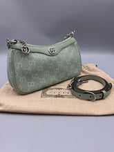 Load image into Gallery viewer, Gucci Green GG canvas Ophidia on chain crossbody