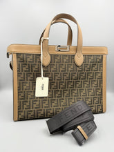 Load image into Gallery viewer, Fendi Peekaboo iSEEu Forty8 in brown with strap and pouch