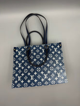 Load image into Gallery viewer, Louis Vuitton OntheGo MM Dark Denim Bleu tote