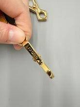 Load image into Gallery viewer, Gucci Striped Guitar strap with yellow- adjustable