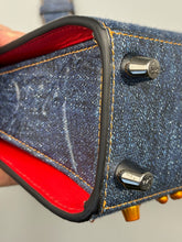 Load image into Gallery viewer, Christian Louboutin Mini Paloma Denim Embellished tote with strap