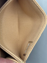 Load image into Gallery viewer, Chanel Caviar Beige flap card wallet