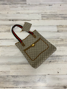 Gucci Vintage GG Plus web tote with pouch