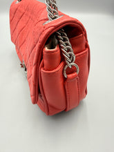 Load image into Gallery viewer, Chanel Lambskin Quilted Medium Icons Secret Label Flap Coral